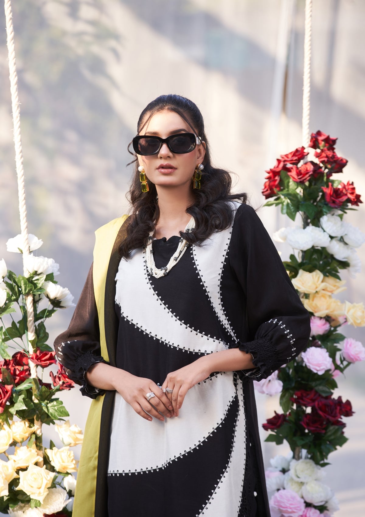 Embroidered formal with cutwork 3 pc