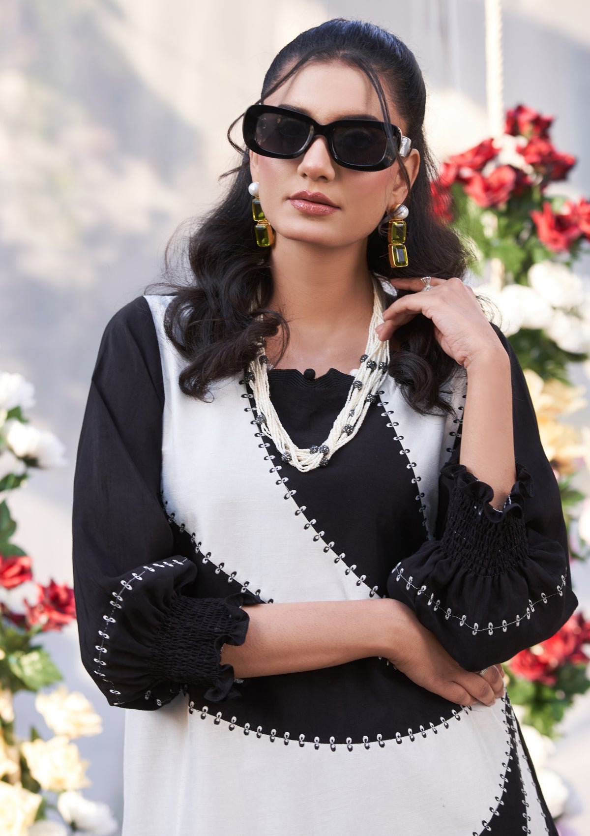 Embroidered formal with cutwork 3 pc
