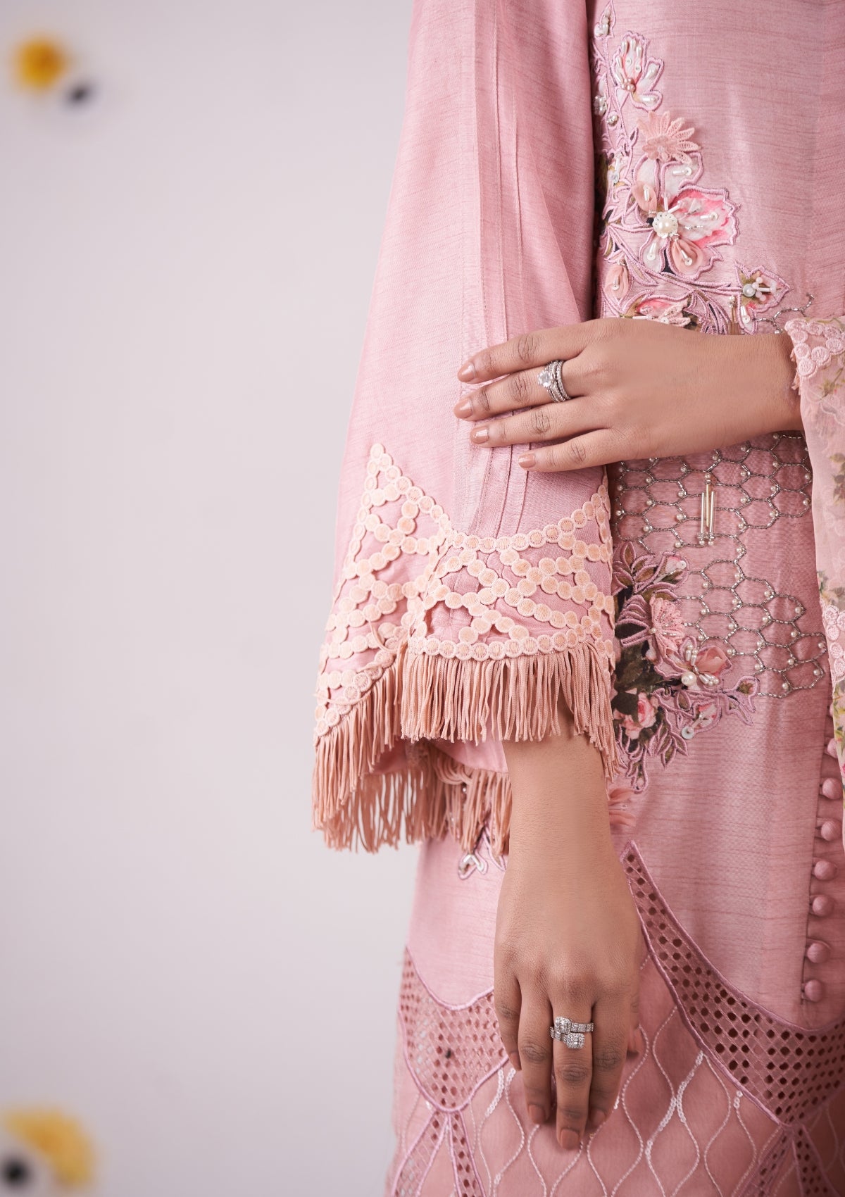 Embroidered formal with cutwork 3 pc