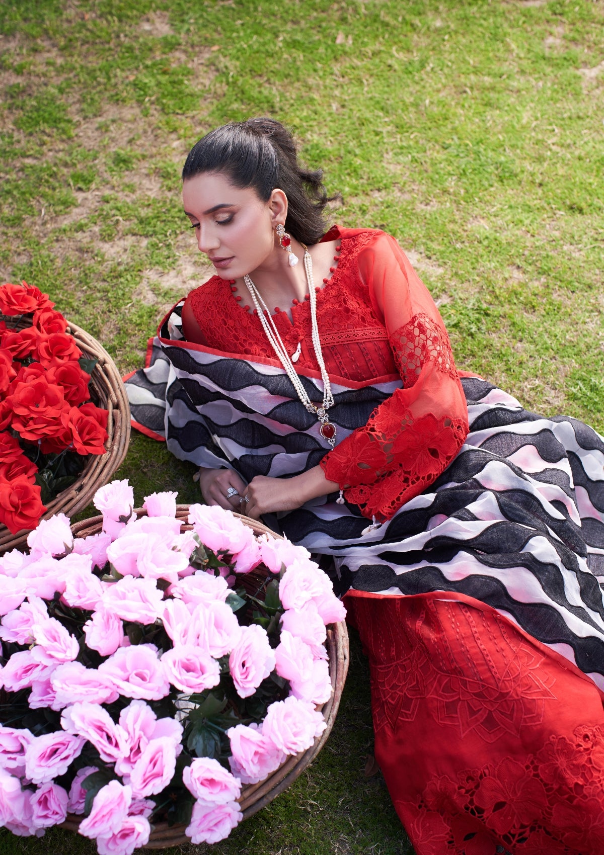 Embroidered formal 3 pc