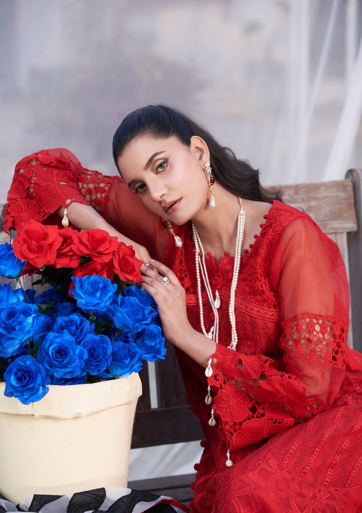 Embroidered formal 3 pc