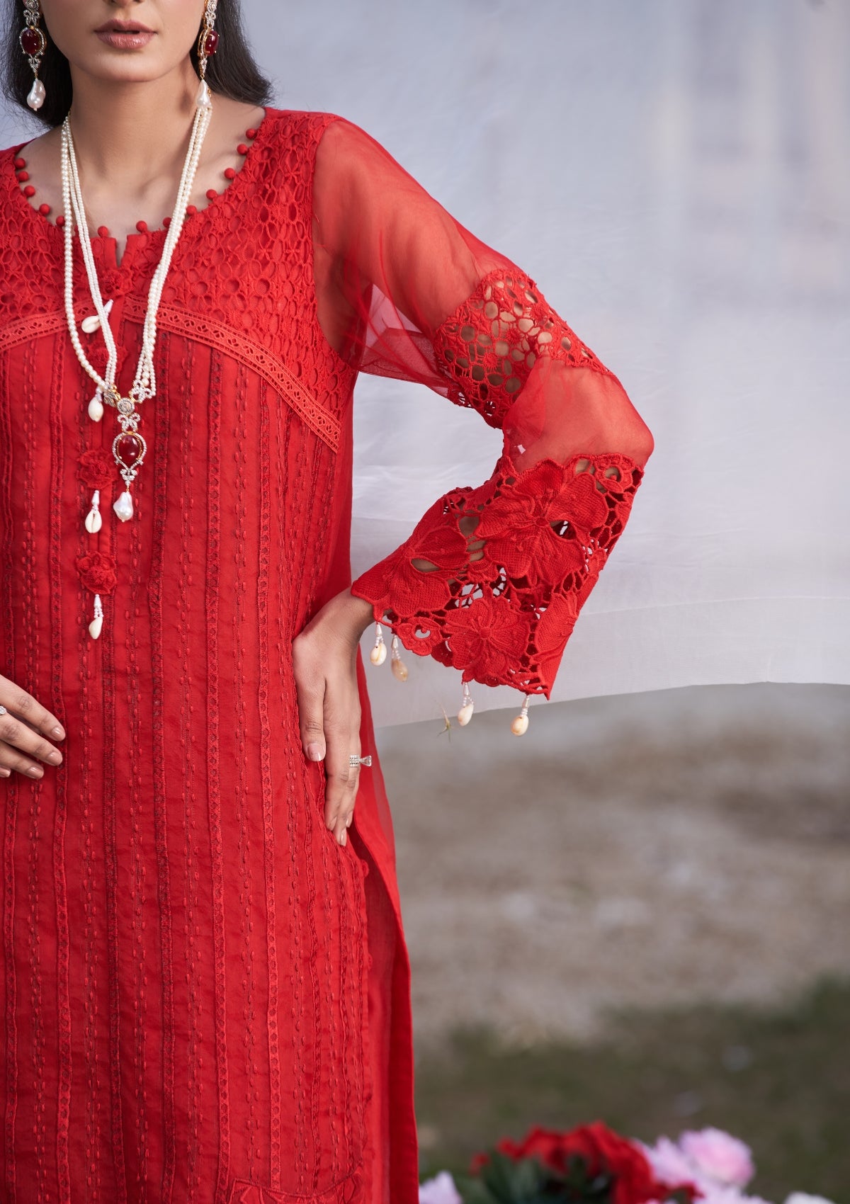 Embroidered formal 3 pc