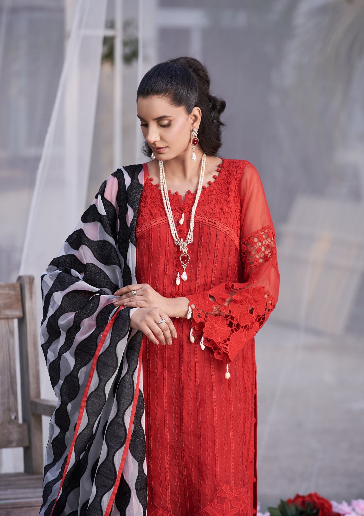 Embroidered formal 3 pc