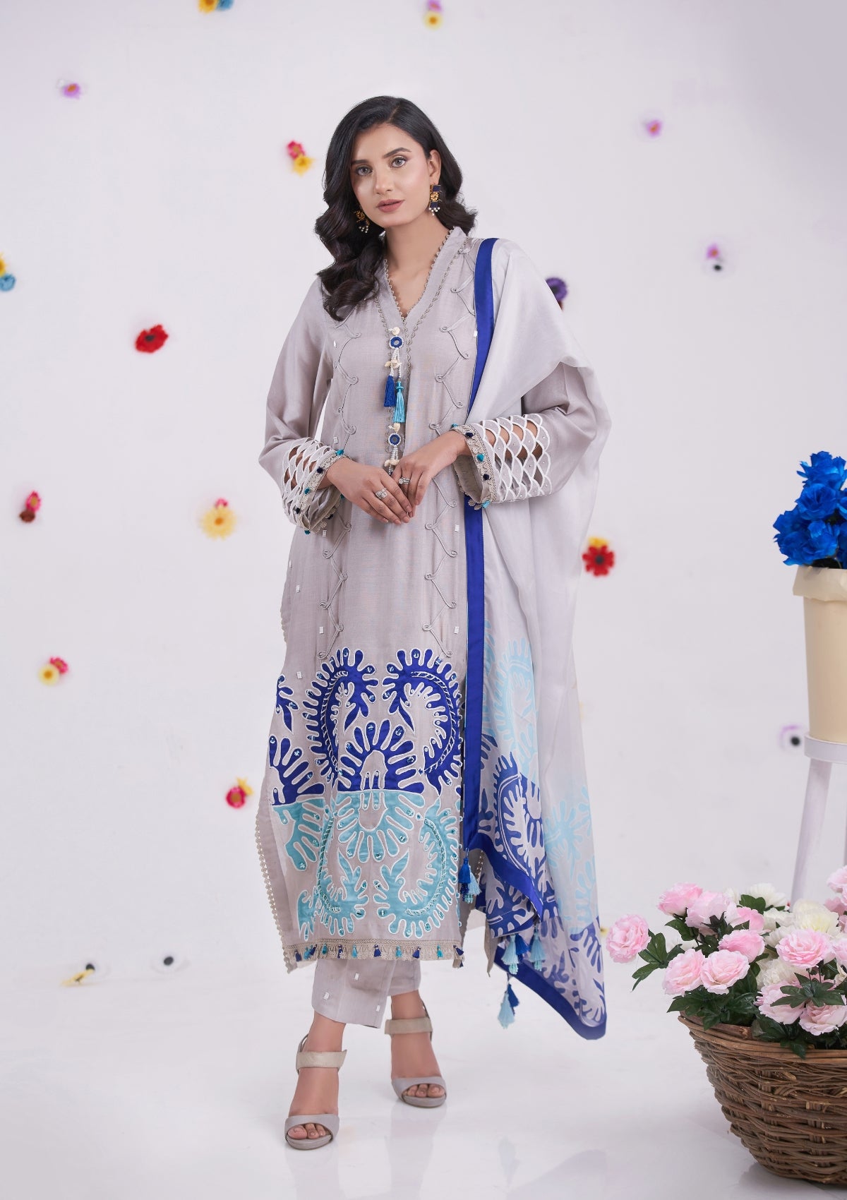 3 pc formal with appliqué
