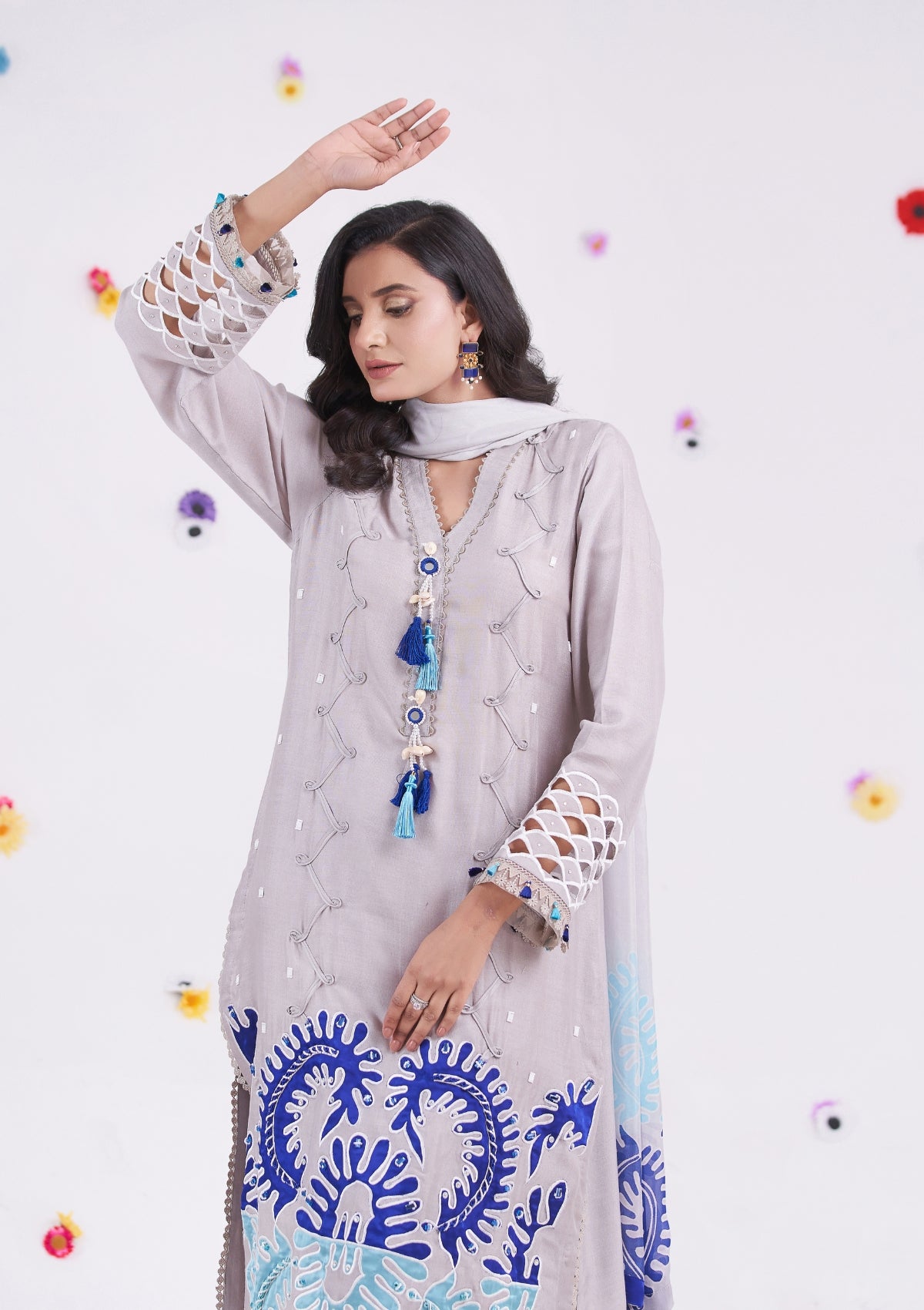 3 pc formal with appliqué