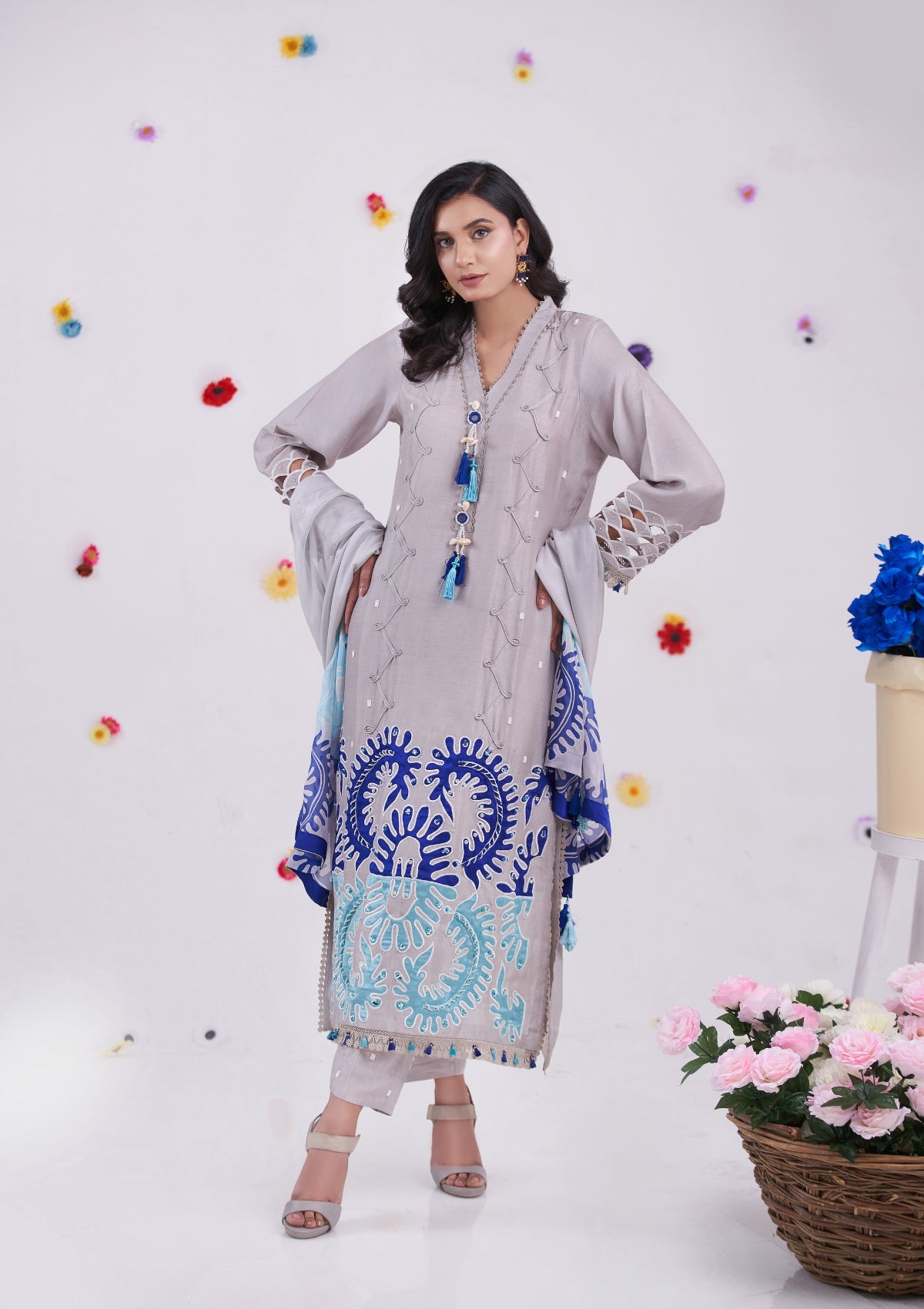 3 pc formal with appliqué