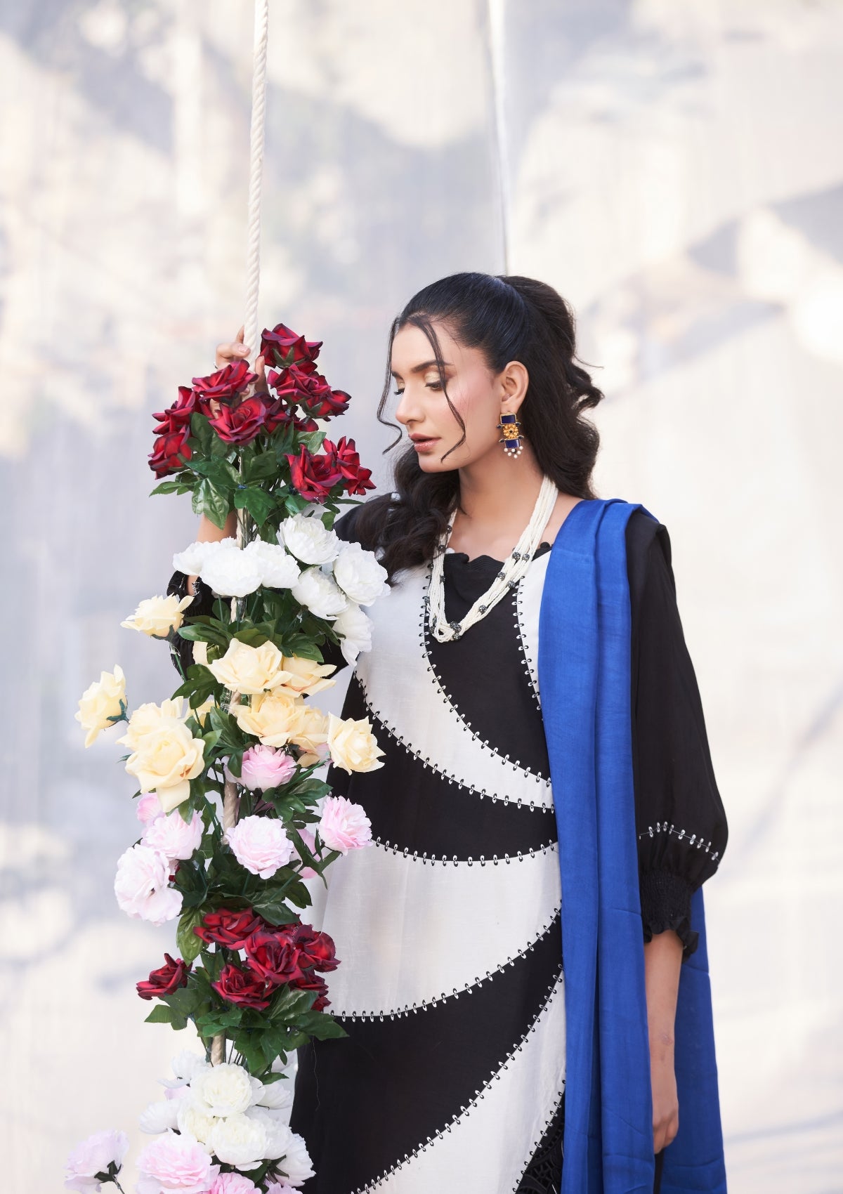 Embroidered formal with cutwork 3 pc