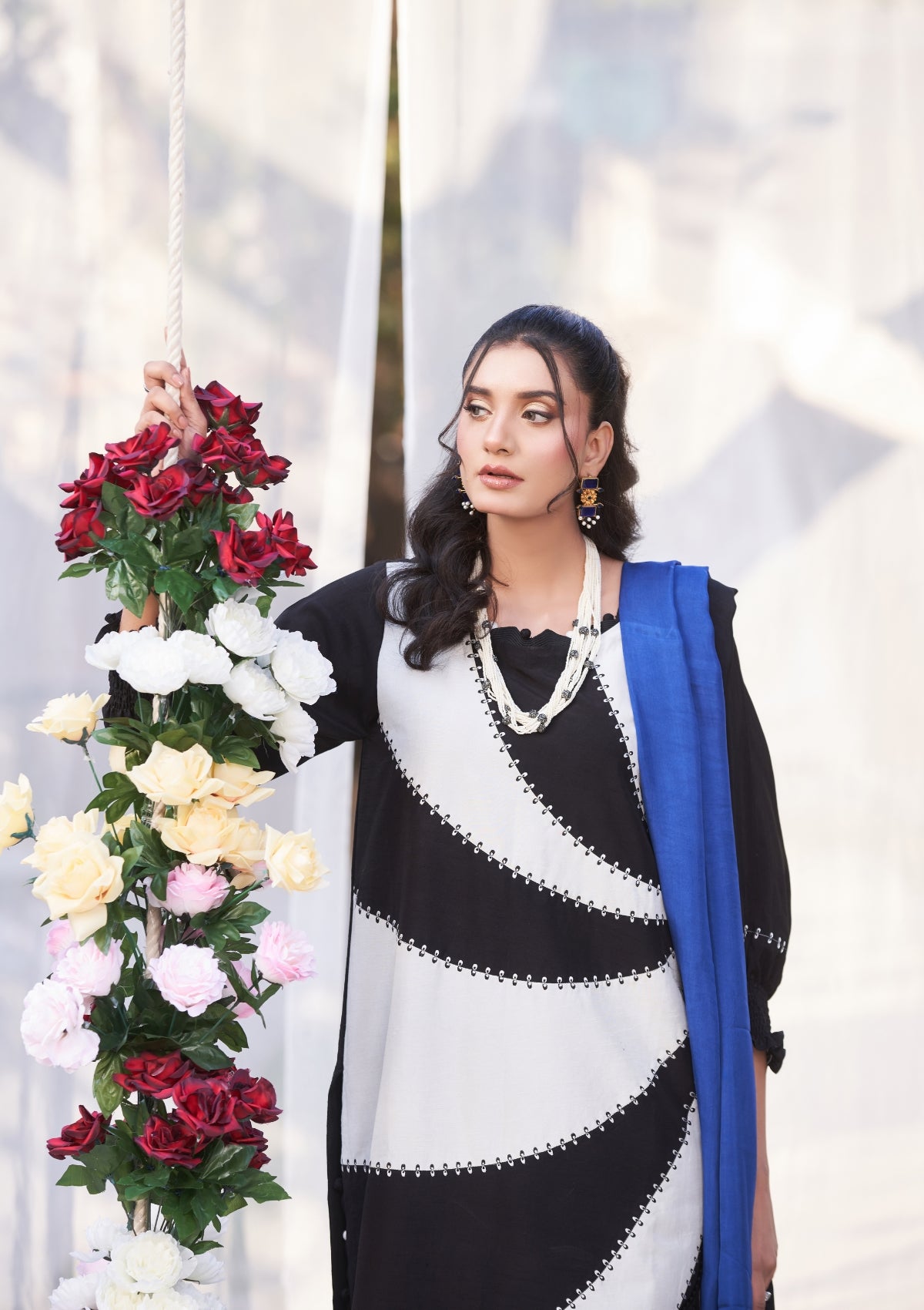 Embroidered formal with cutwork 3 pc