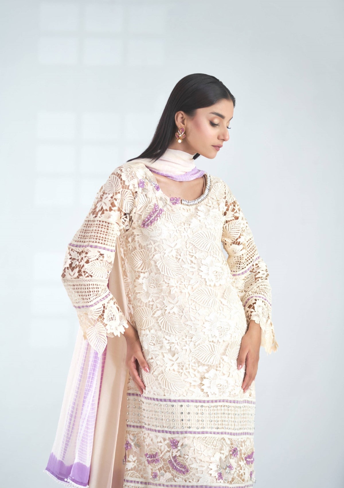 Two color formal with embellishment 3 pc
