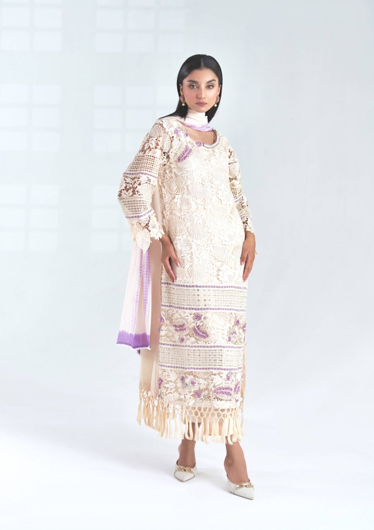 Two color formal with embellishment 3 pc