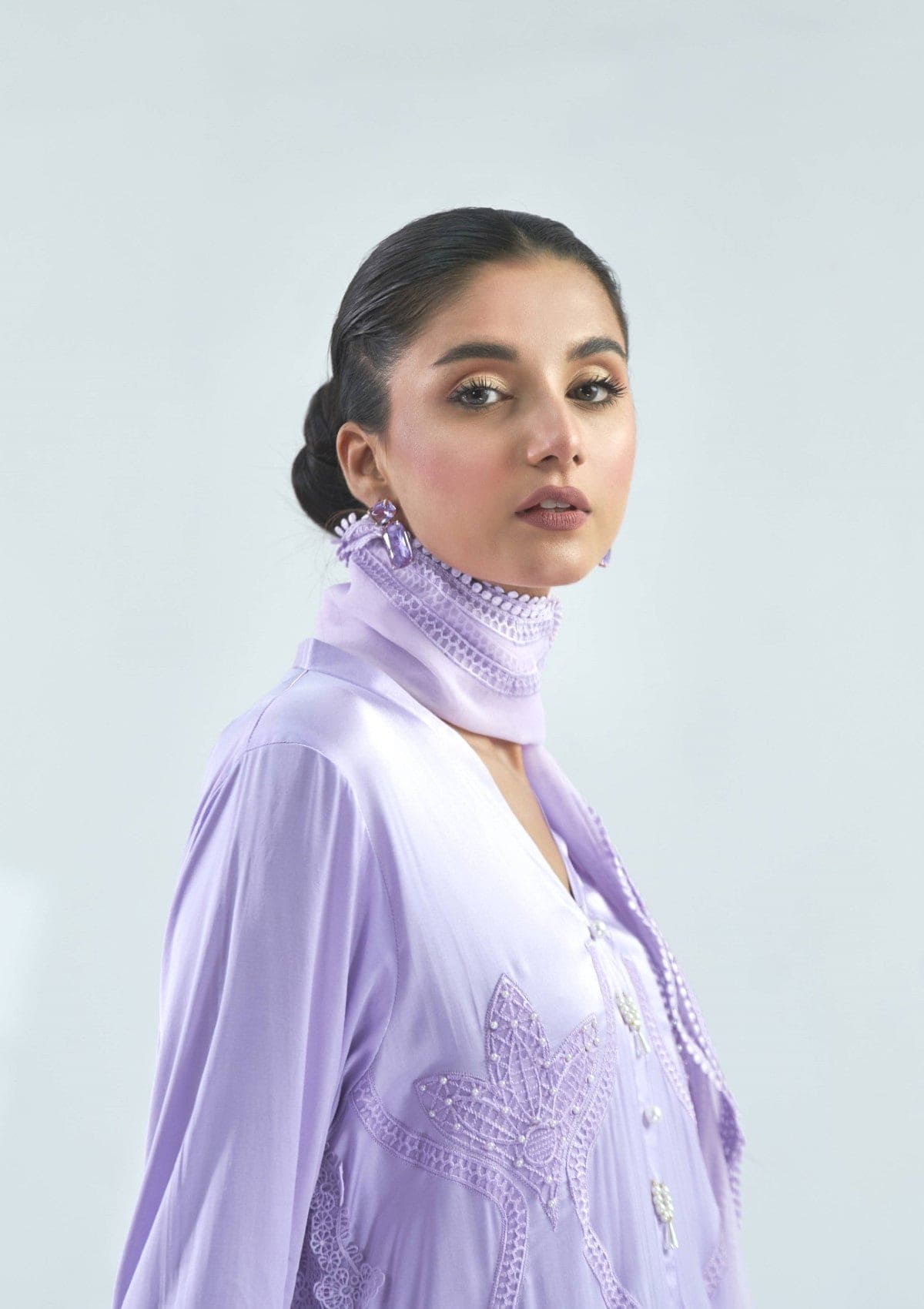 Silk formal with cutwork 3 pc