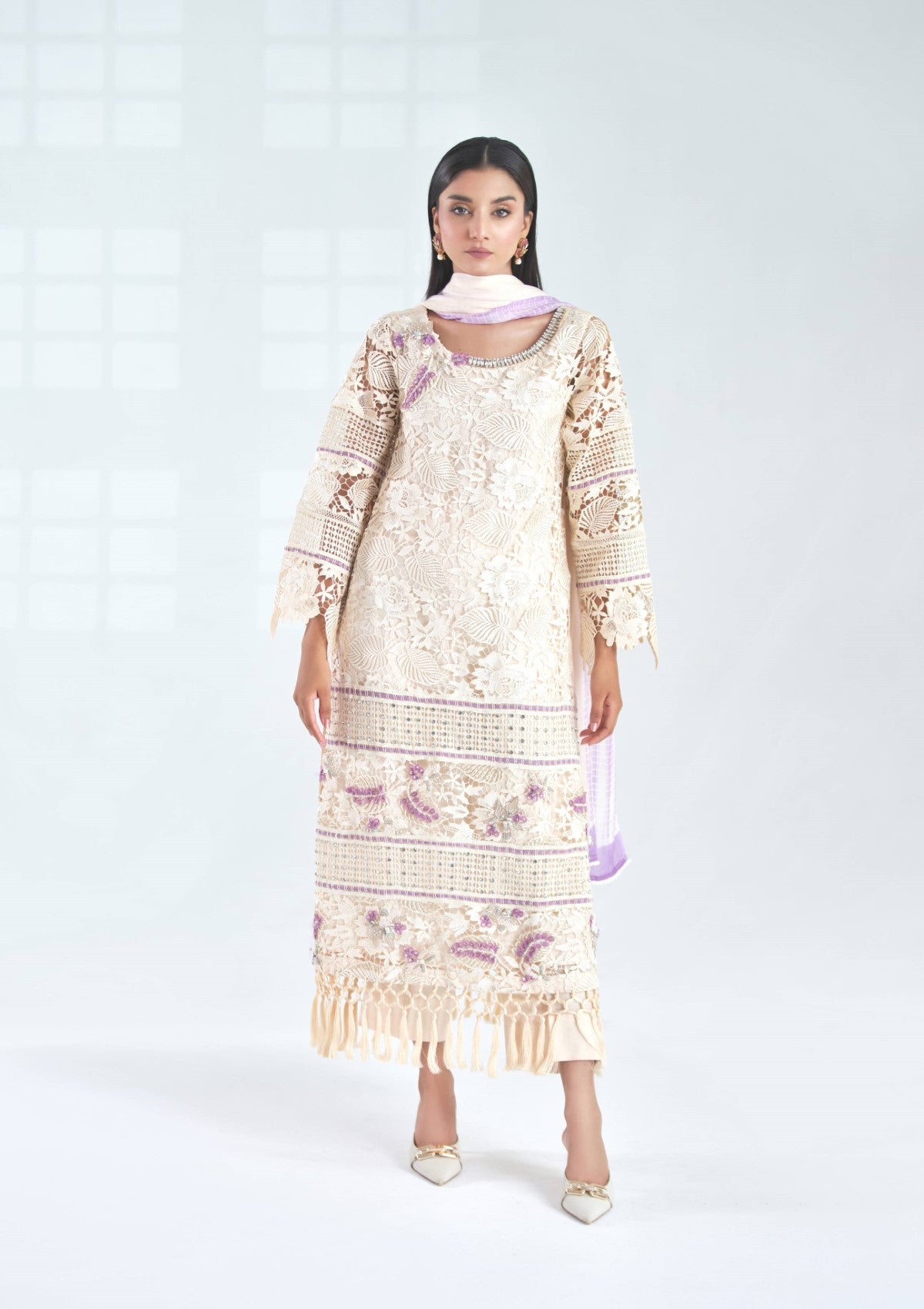 Two color formal with embellishment 3 pc