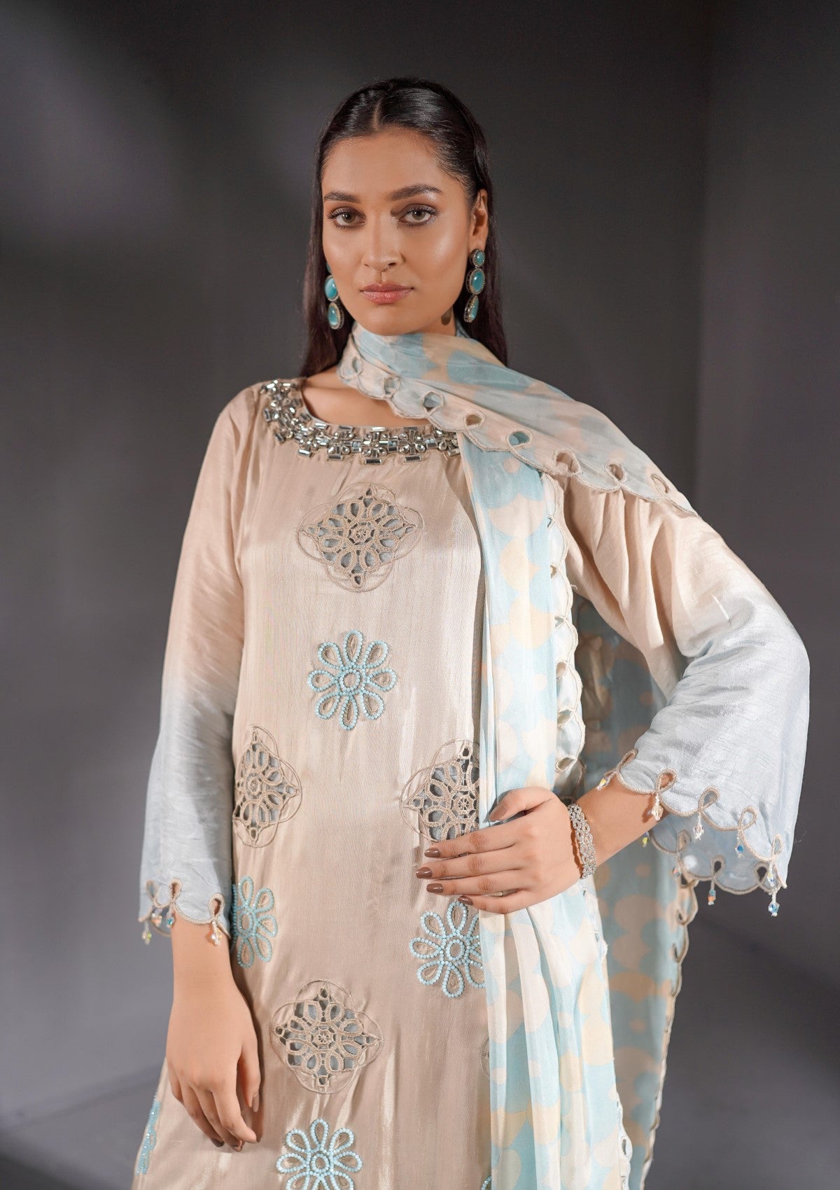 formal 3 pc with appliqué