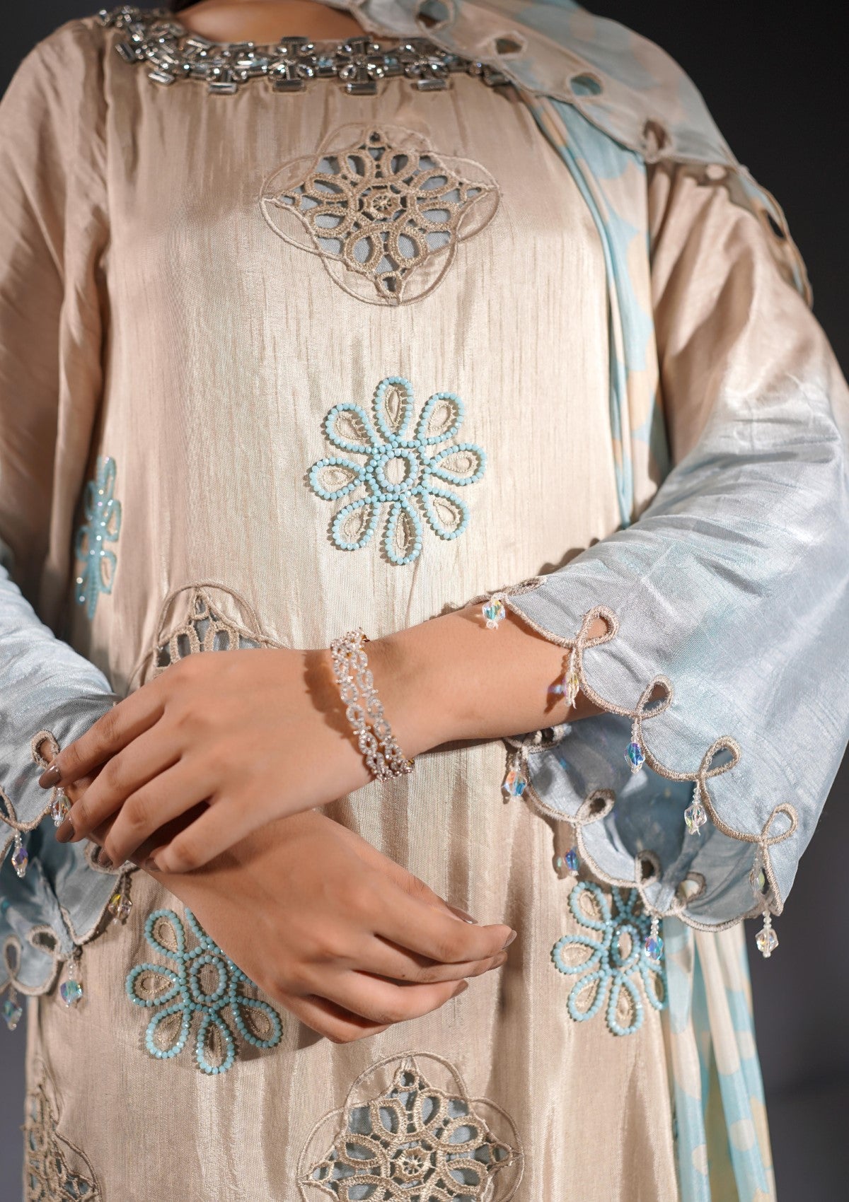 formal 3 pc with appliqué
