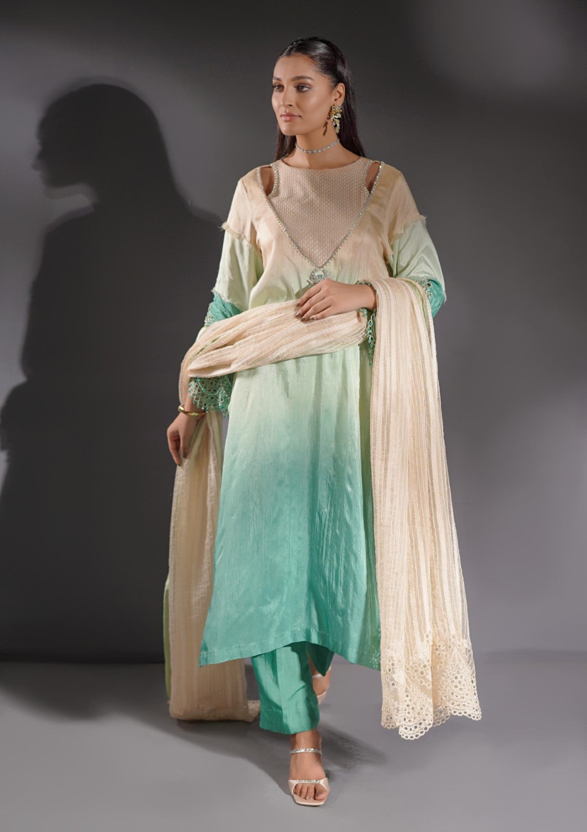 formal 3 pc with appliqué