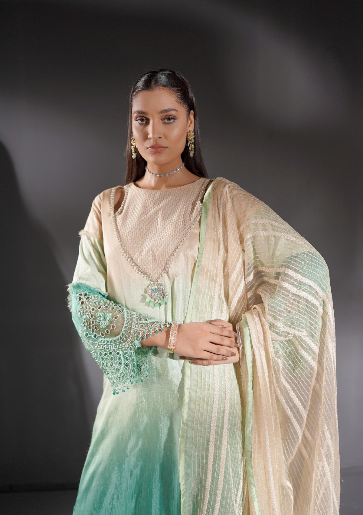 formal 3 pc with appliqué
