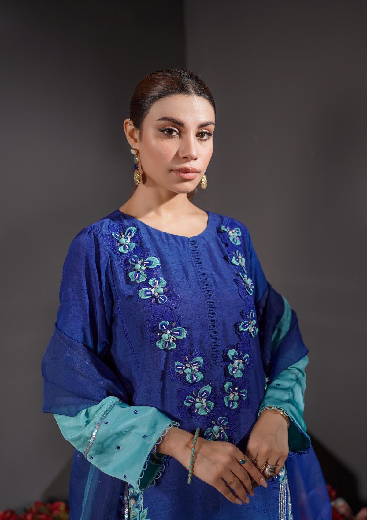 Embroidered formal 3 pc