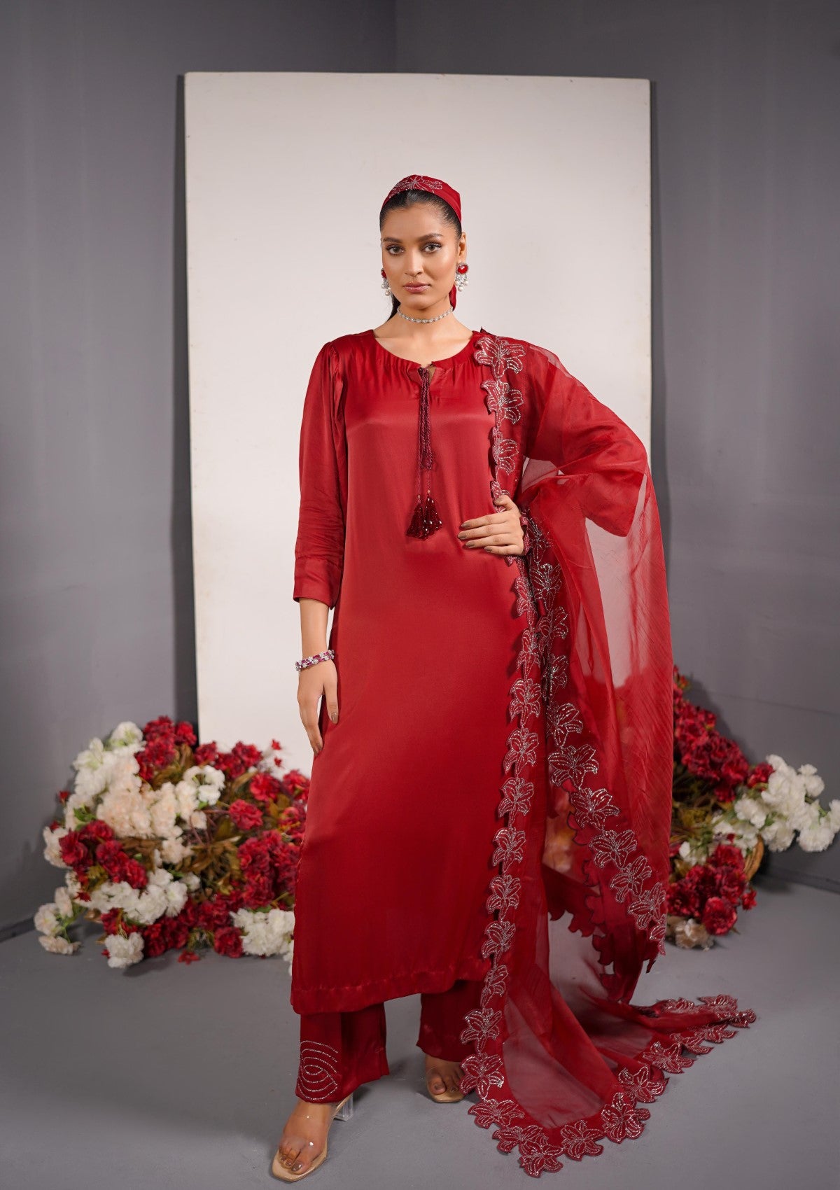 silk Swarovski set 3 pc