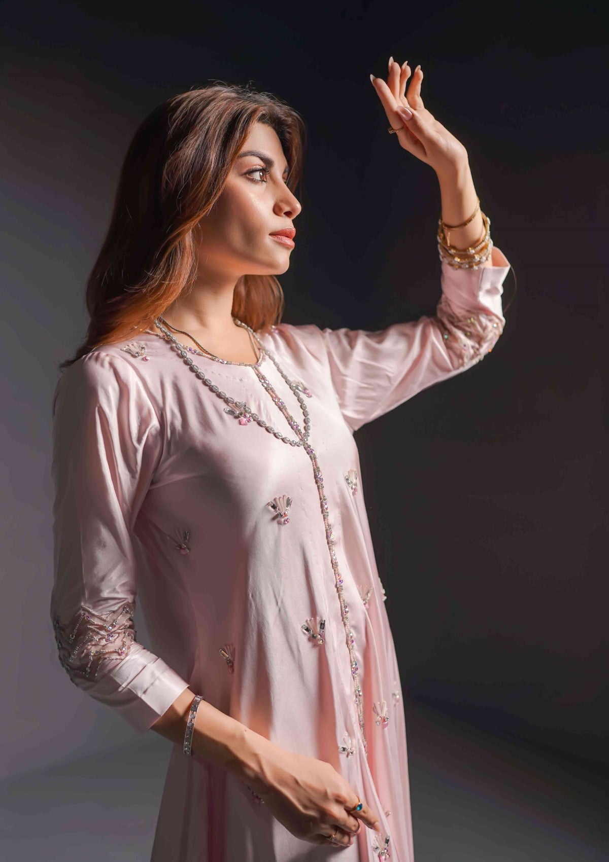 Blussilk maxi shirt 2 pc