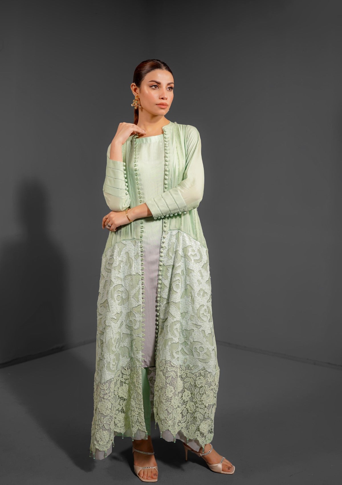 ombre gown set 3 pc