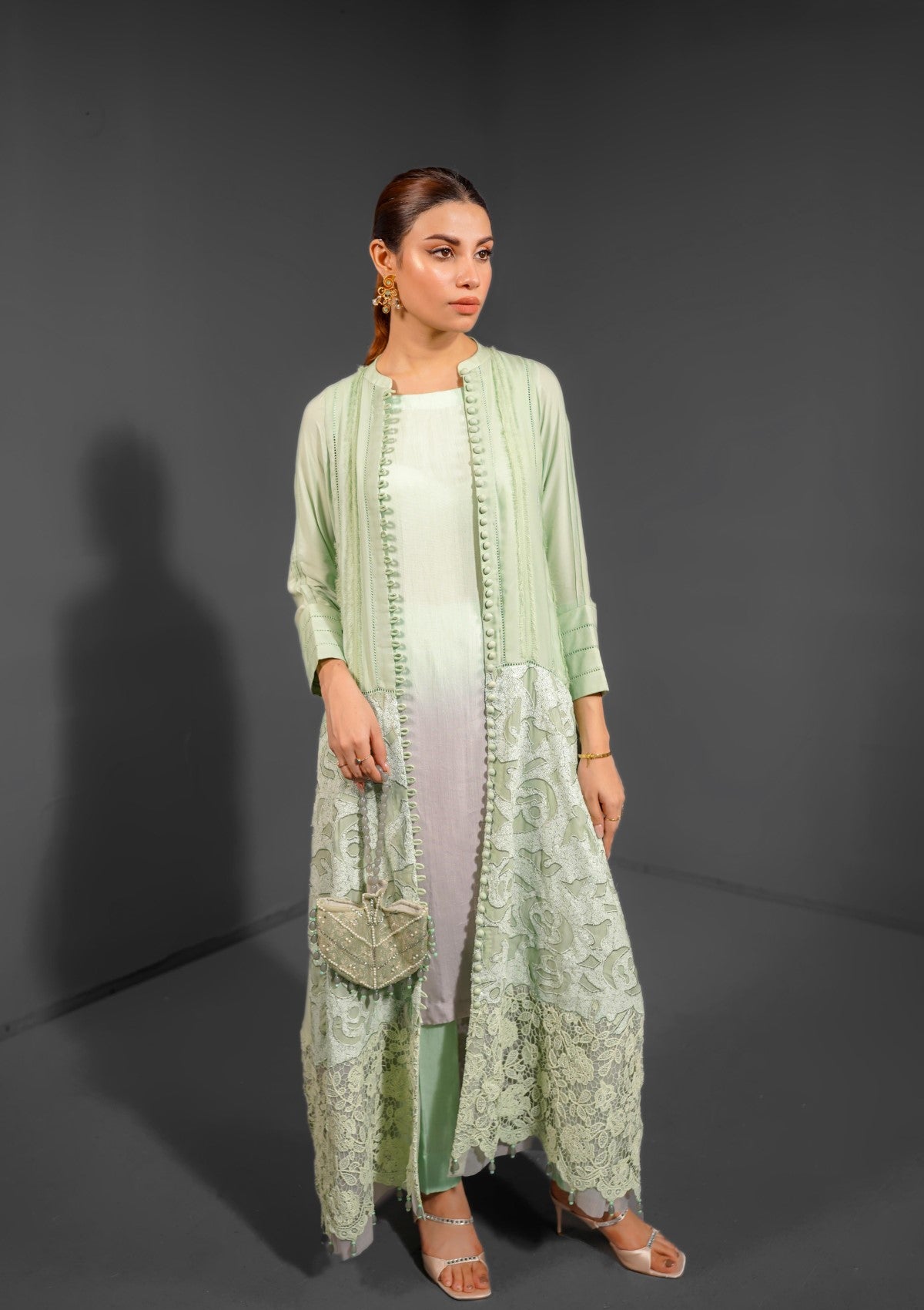 ombre gown set 3 pc