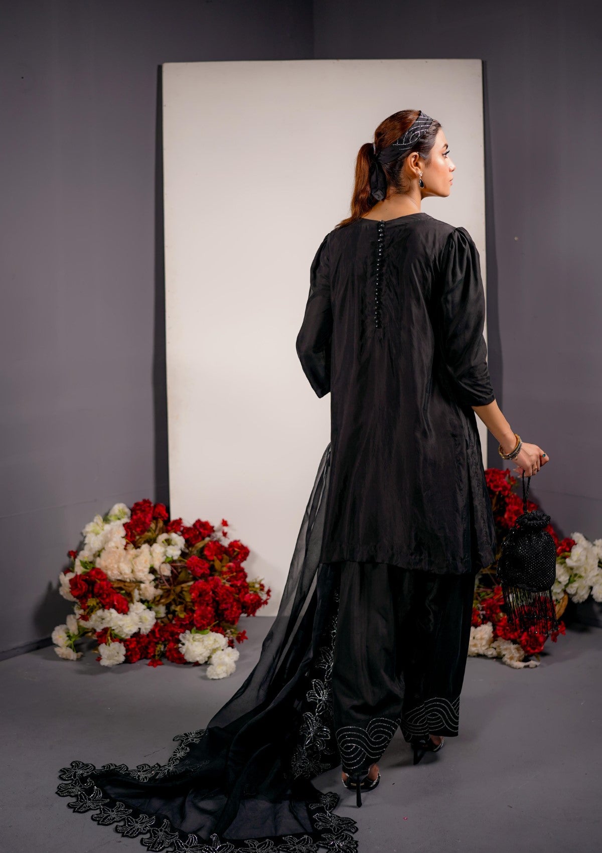 silk swarowski set 3 pc